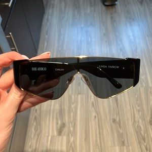 The Attico x Linda Farrow Carlijn shield sunglasses